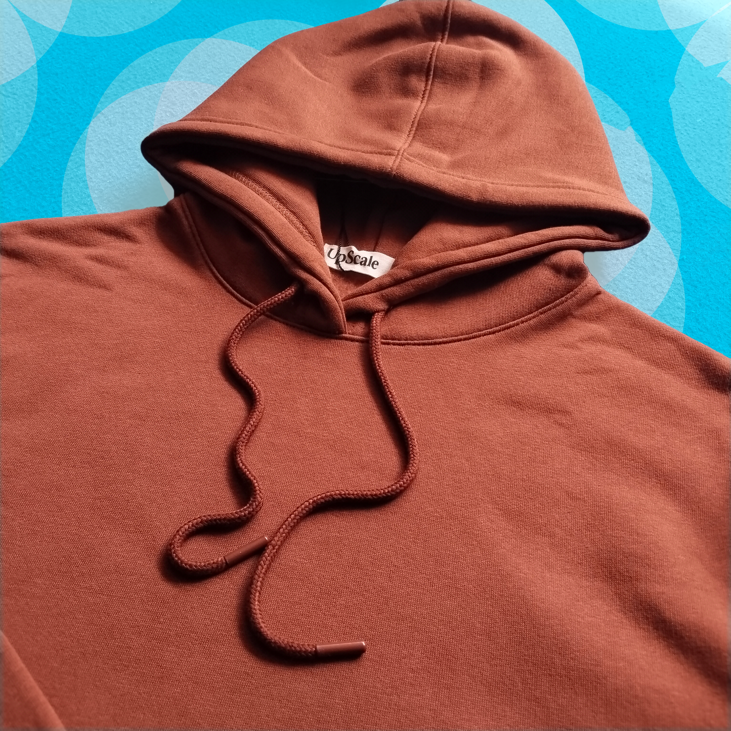 Men’s Rust Fleece Hoodie – Warm Winter Pullover with Kangaroo Pocket