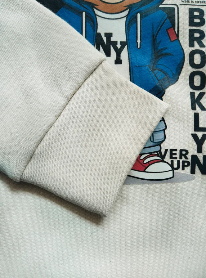 Boys Off-White “Cool Bear Brooklyn” Hoodie