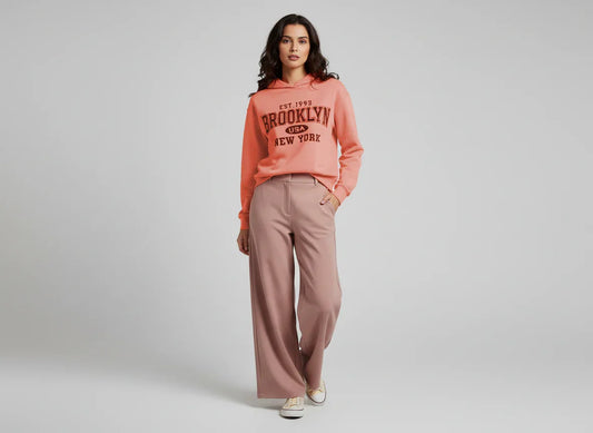 Women's Retro Brooklyn Est. 1993 Graphic Hooded Sweatshirt