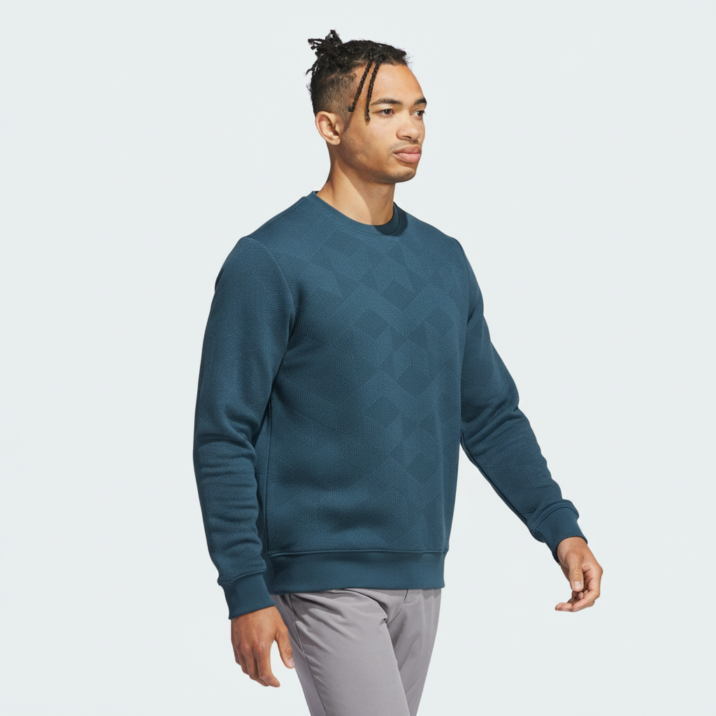 Men's Textured Chevron/Zigzag Sweatshirt