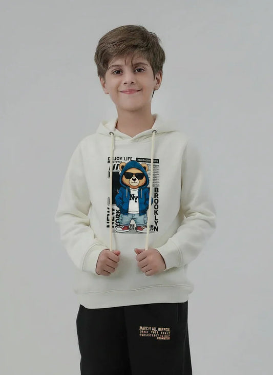 Boys Off-White “Cool Bear Brooklyn” Hoodie