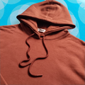 Men’s Rust Fleece Hoodie – Warm Winter Pullover with Kangaroo Pocket