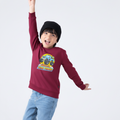 Boys “Roar Power” Monster Truck Sweatshirt – Maroon