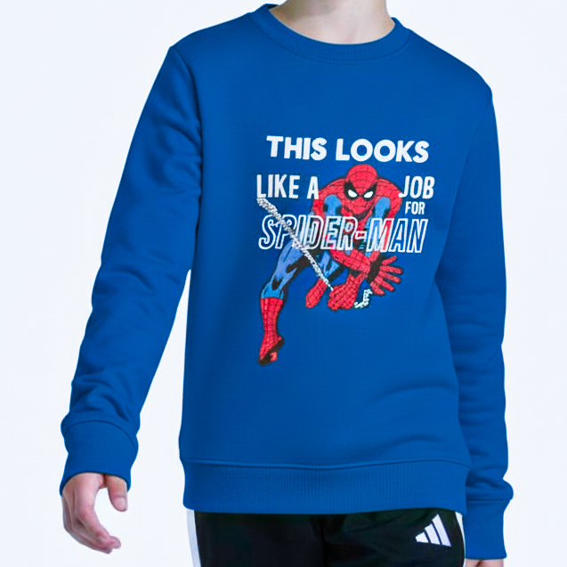 Boys Spider-Man Graphic Sweatshirt in - Royal Blue