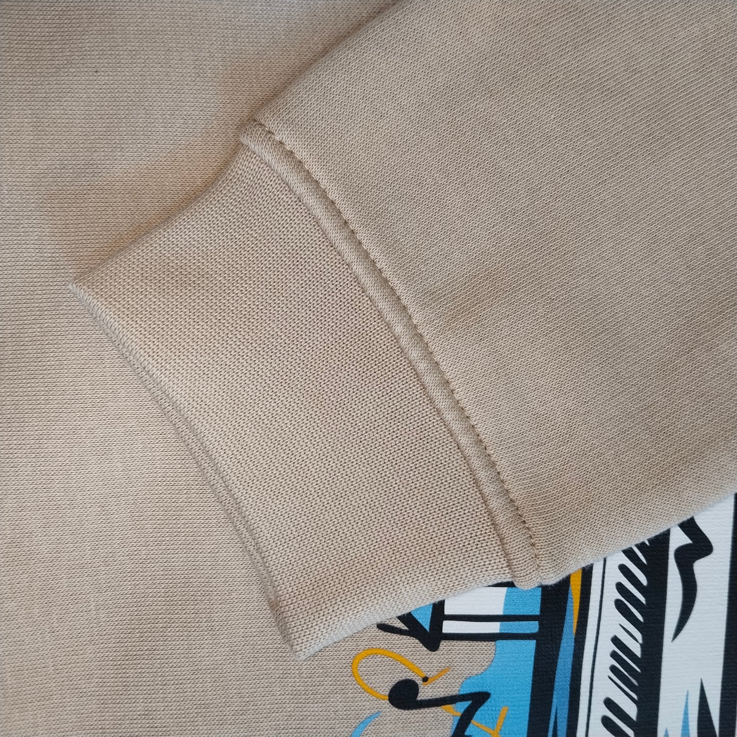 Boys Beige Piano Art Sweatshirt – Beige