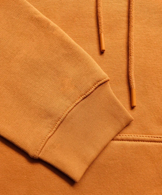 Men’s Mustard Fleece Hoodie – Classic Warm Winter Pullover with Kangaroo Pocket