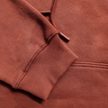 Men’s Rust Fleece Hoodie – Warm Winter Pullover with Kangaroo Pocket