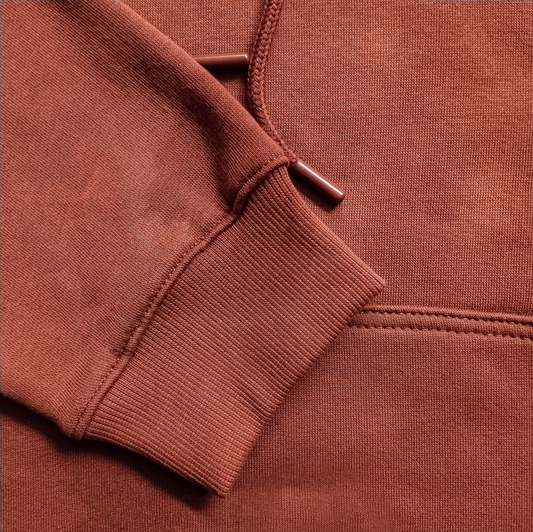 Men’s Rust Fleece Hoodie – Warm Winter Pullover with Kangaroo Pocket