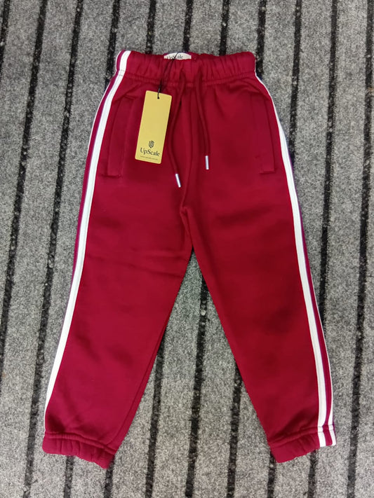 Maroon Unisex soft FLEECE Trouser for Boys and Girls