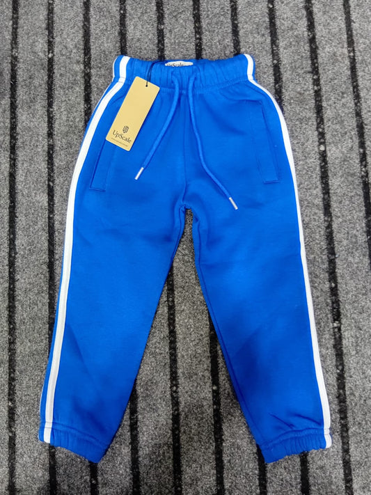 Blue Unisex soft FLEECE Trouser for Boys and Girls
